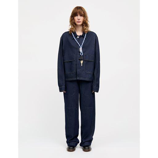 Mads Nørgaard, Cosy Denim Solar Jacket, Dark Indigo-Mads Nørgaard - Dame-Minlillebutik.dk