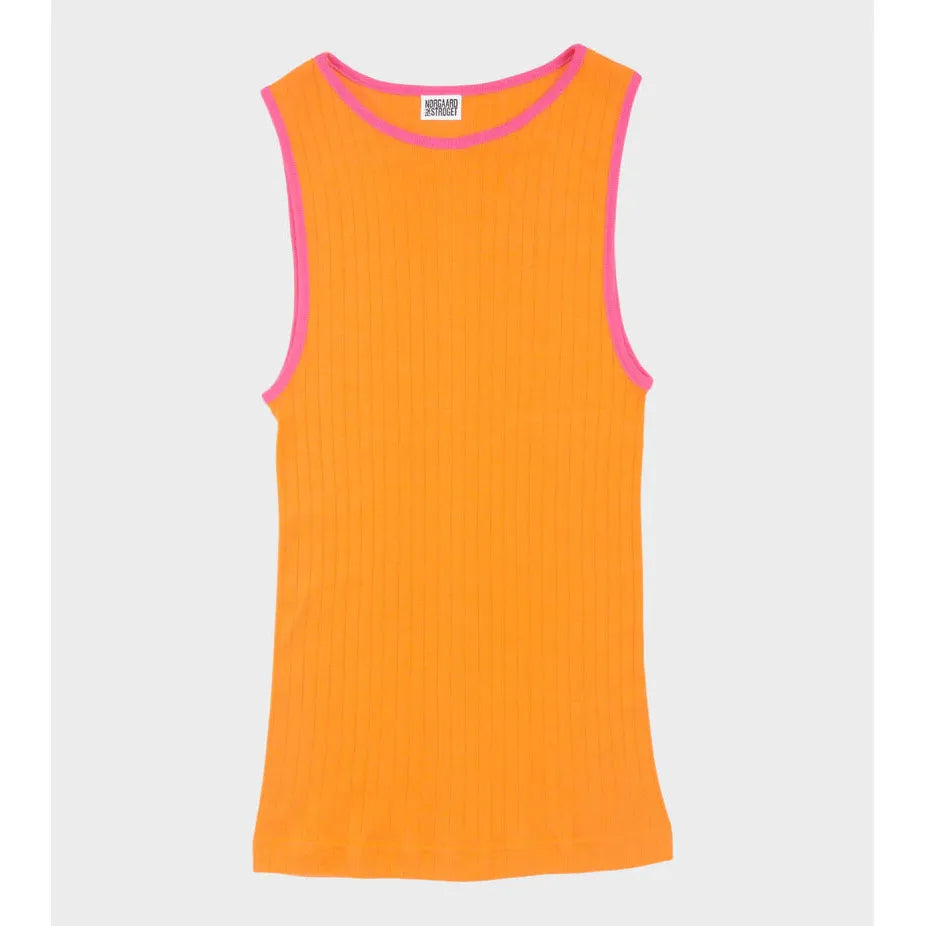 Nørgaard Paa Strøget, Tank Top Kontrast, Orange/Chock, One Size