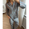 Sissel Edelbo, Nuit Pyjamas Set, Dusty Blue-Sissel Edelbo-Minlillebutik.dk