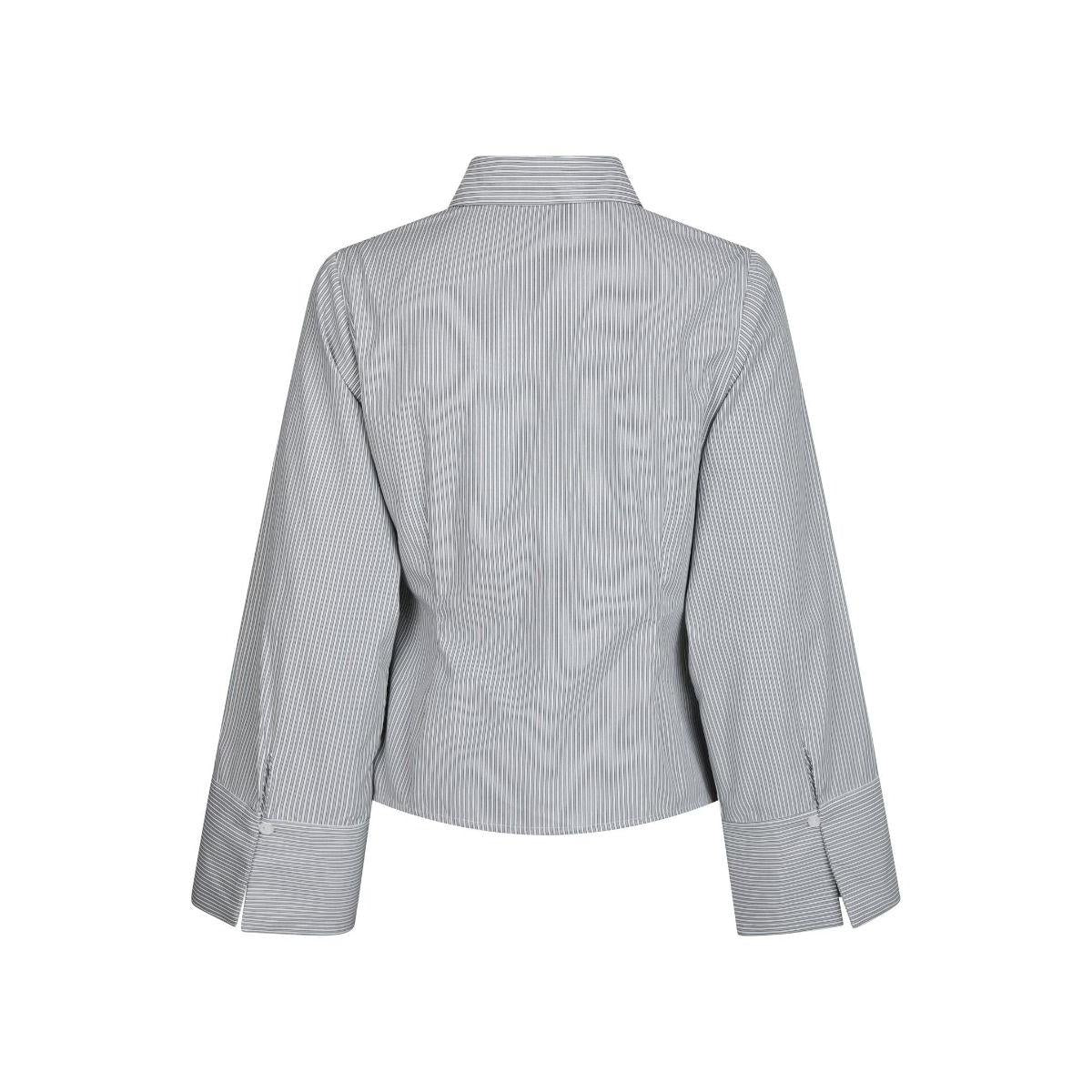 Neo Noir, Fenli Striped Shirt, Grey-Neo Noir-Minlillebutik.dk