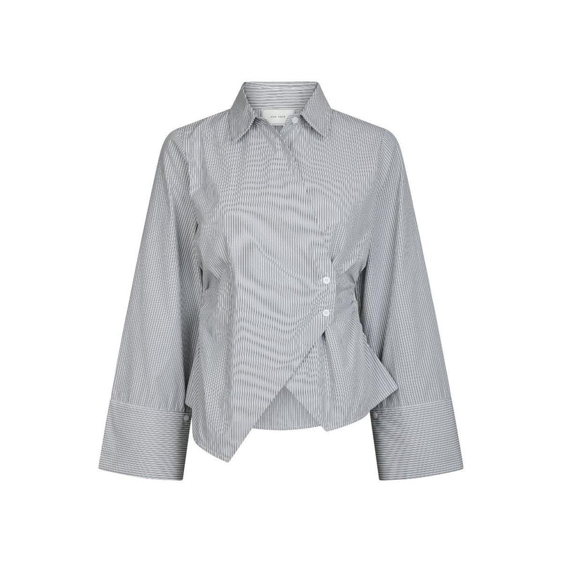 Neo Noir, Fenli Striped Shirt, Grey-Neo Noir-Minlillebutik.dk