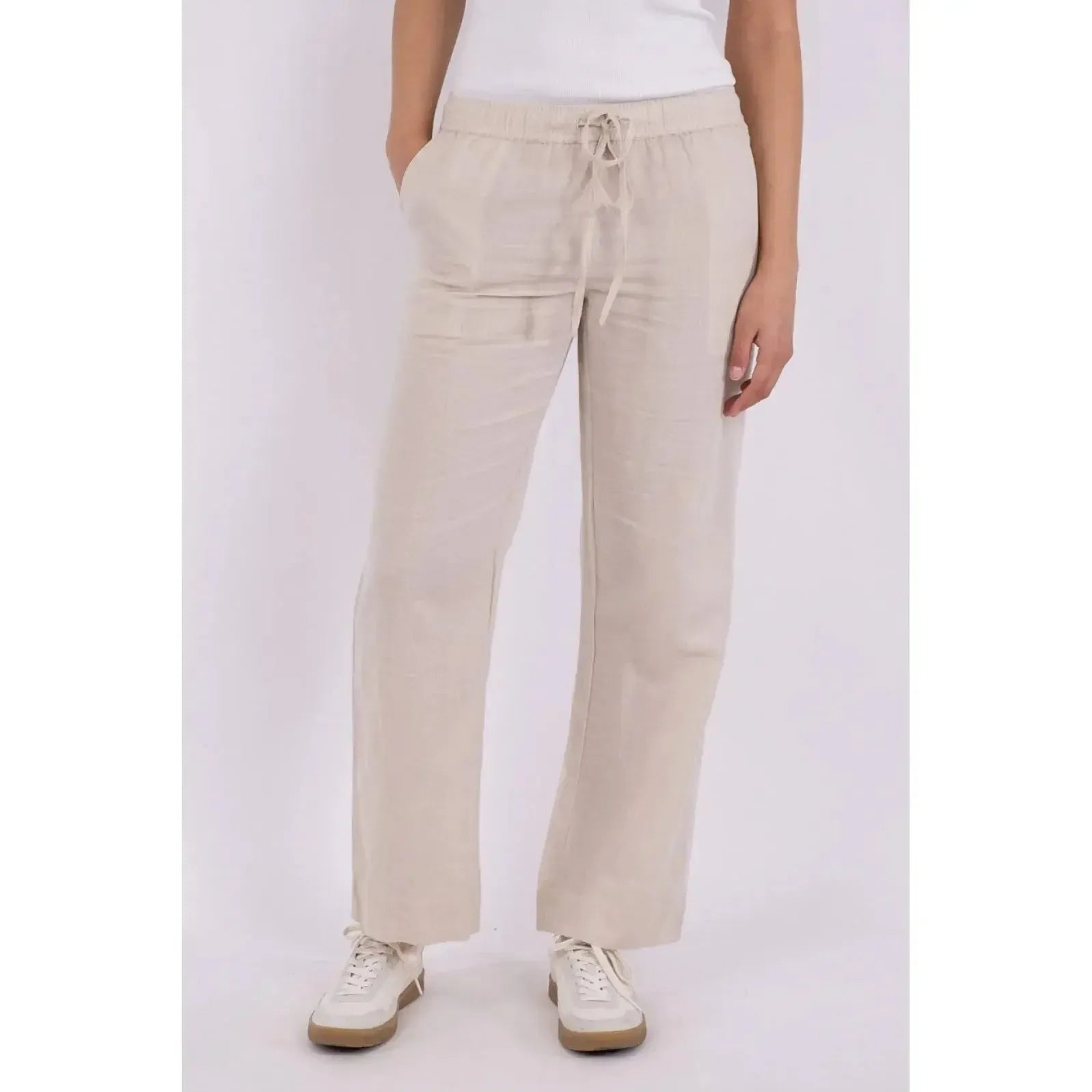 Neo Noir, Sonar Linen Pants, Sand-Neo Noir-Minlillebutik.dk