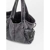 Beck Söndergaard, Washed Denima Laurel Bag, Stonewash Grey-Beck Søndergaard-Minlillebutik.dk