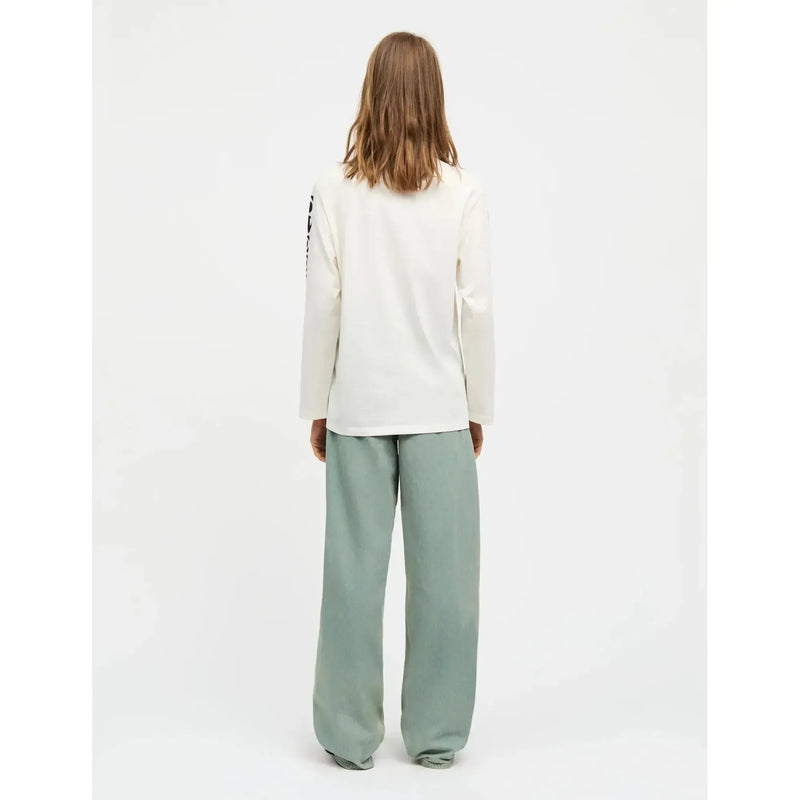 Mads Nørgaard, Cotton Jersey Jerry Tee LS, Snow white-Mads Nørgaard - Dame-Minlillebutik.dk