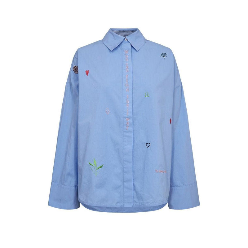 Nümph, Nujuana Shirt, Hydrangea-Nümph-Minlillebutik.dk