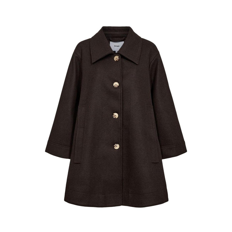Nümph, Nukimberly Coat, Black Coffee-Nümph-Minlillebutik.dk