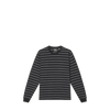 Mads Nørgaard, Cotton Jersey Stripe Frode Tee LS, Asphalt/Black-Mads Nørgaard - Herre-Minlillebutik.dk