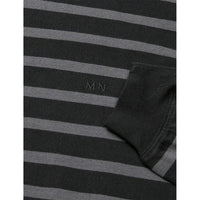 Mads Nørgaard, Cotton Jersey Stripe Frode Tee LS, Asphalt/Black-Mads Nørgaard - Herre-Minlillebutik.dk