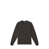 Mads Nørgaard, Cotton Jersey Stripe Frode Tee LS, Black/Demitasse-Mads Nørgaard - Herre-Minlillebutik.dk