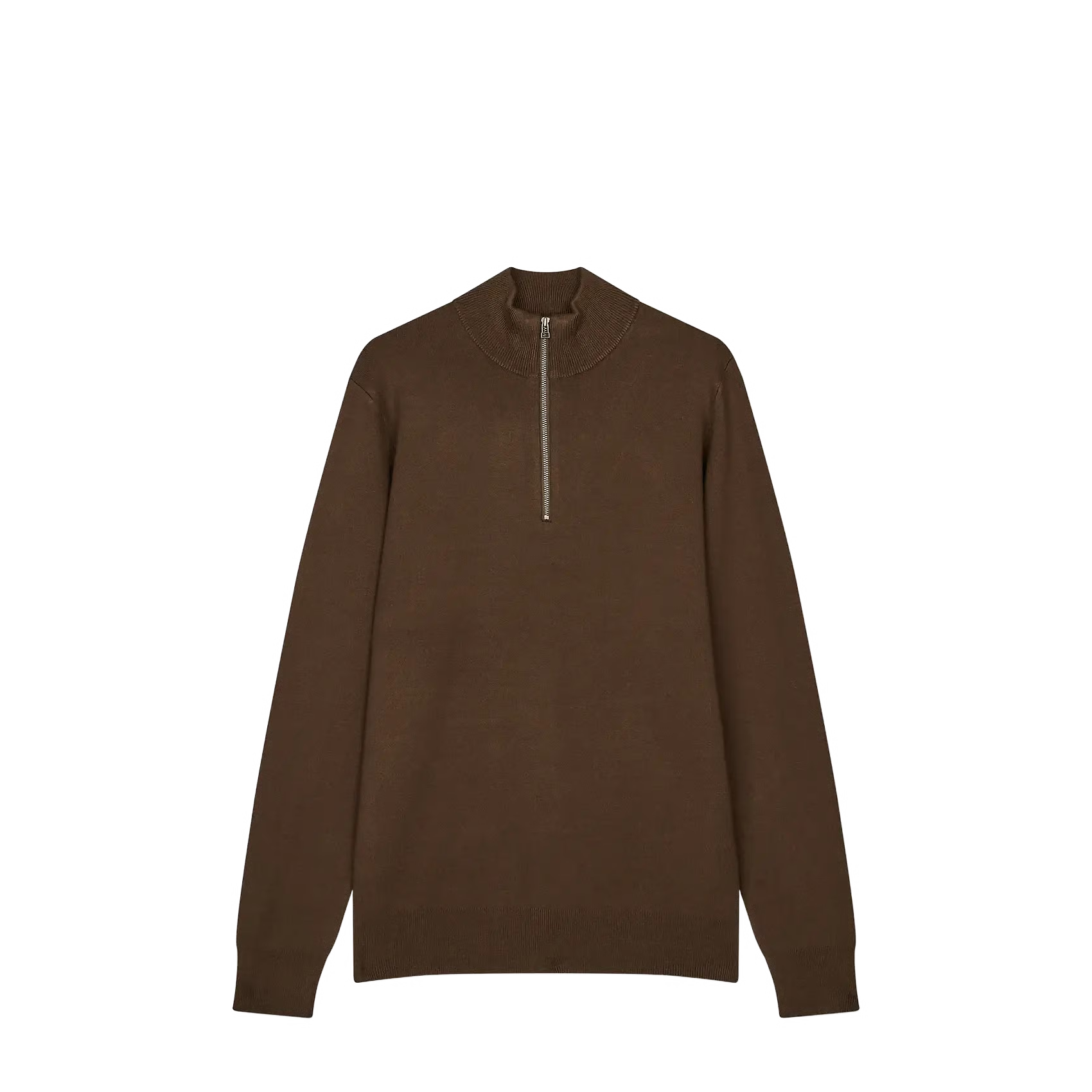 Mads Nørgaard, Urban chase Half Zip Knit, Demitasse