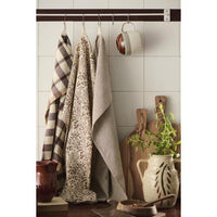 Ib Laursen, Viskestykke, Maltte, Natur m/mørkebrun-Ib Laursen-Minlillebutik.dk