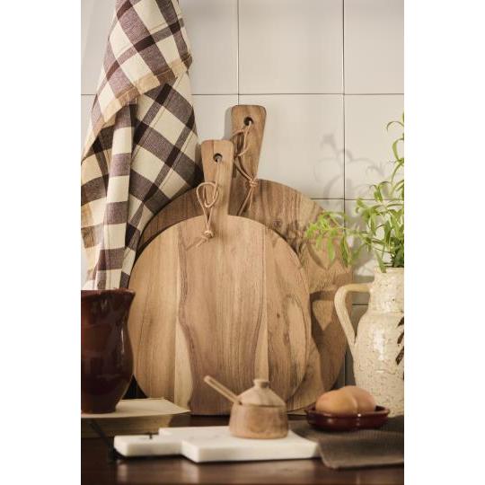 Ib Laursen, Viskestykke, Maltte, Natur m/mørkebrun-Ib Laursen-Minlillebutik.dk