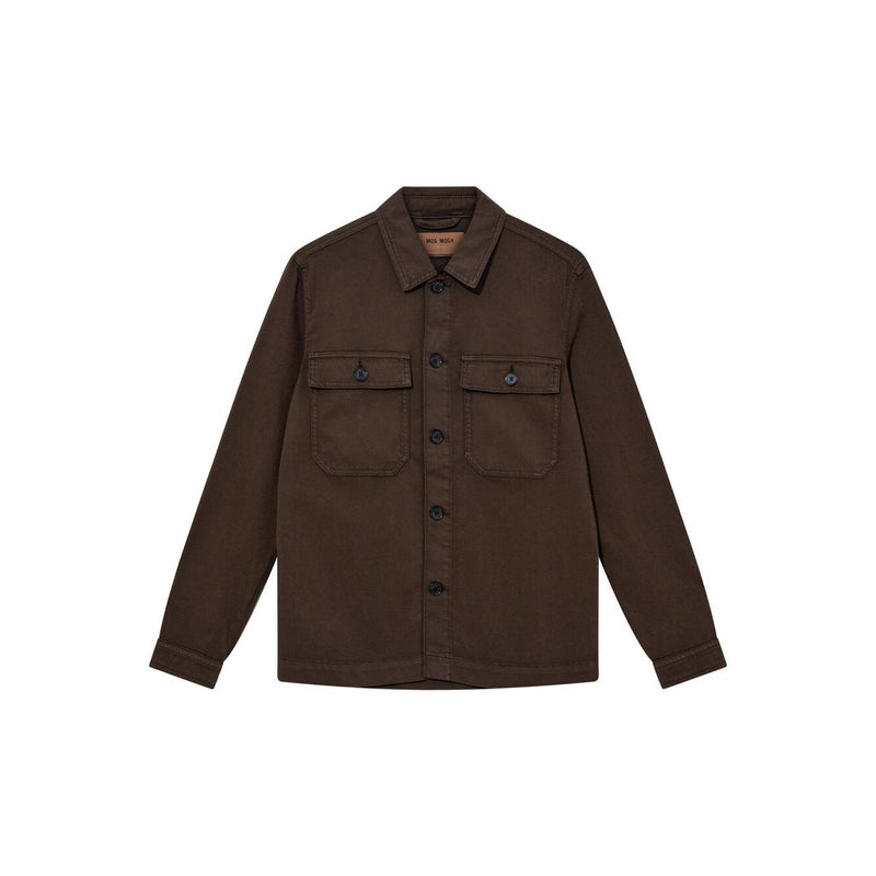 Mos Mosh Gallery, MMGMatteo Soft Overshirt, Chocolate Brown-Mos Mosh Gallery-Minlillebutik.dk