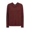 Mos Mosh, MMThora V-Neck Knit, Rum Raisin-Mos Mosh-Minlillebutik.dk