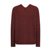 Mos Mosh, MMThora V-Neck Knit, Rum Raisin-Mos Mosh-Minlillebutik.dk