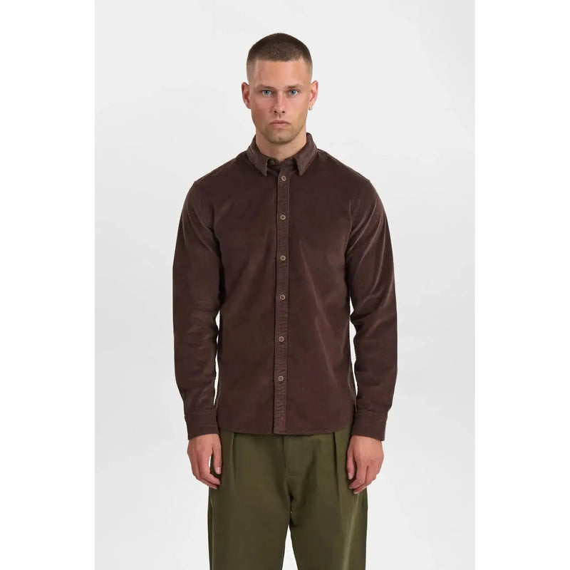 Anerkjendt, Akleif Solid Cord Shirt, Mulch-Anerkjendt-Minlillebutik.dk
