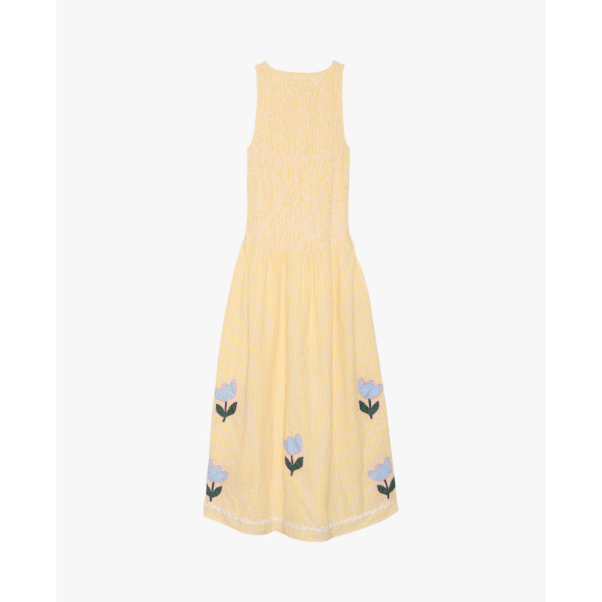 Sissel Edelbo, Svea Dress, Yellow Stripes-Sissel Edelbo-Minlillebutik.dk