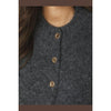 Neo Noir, Benuta Fluffy Knit Cardigan, Antracit Melange-Neo Noir-Minlillebutik.dk