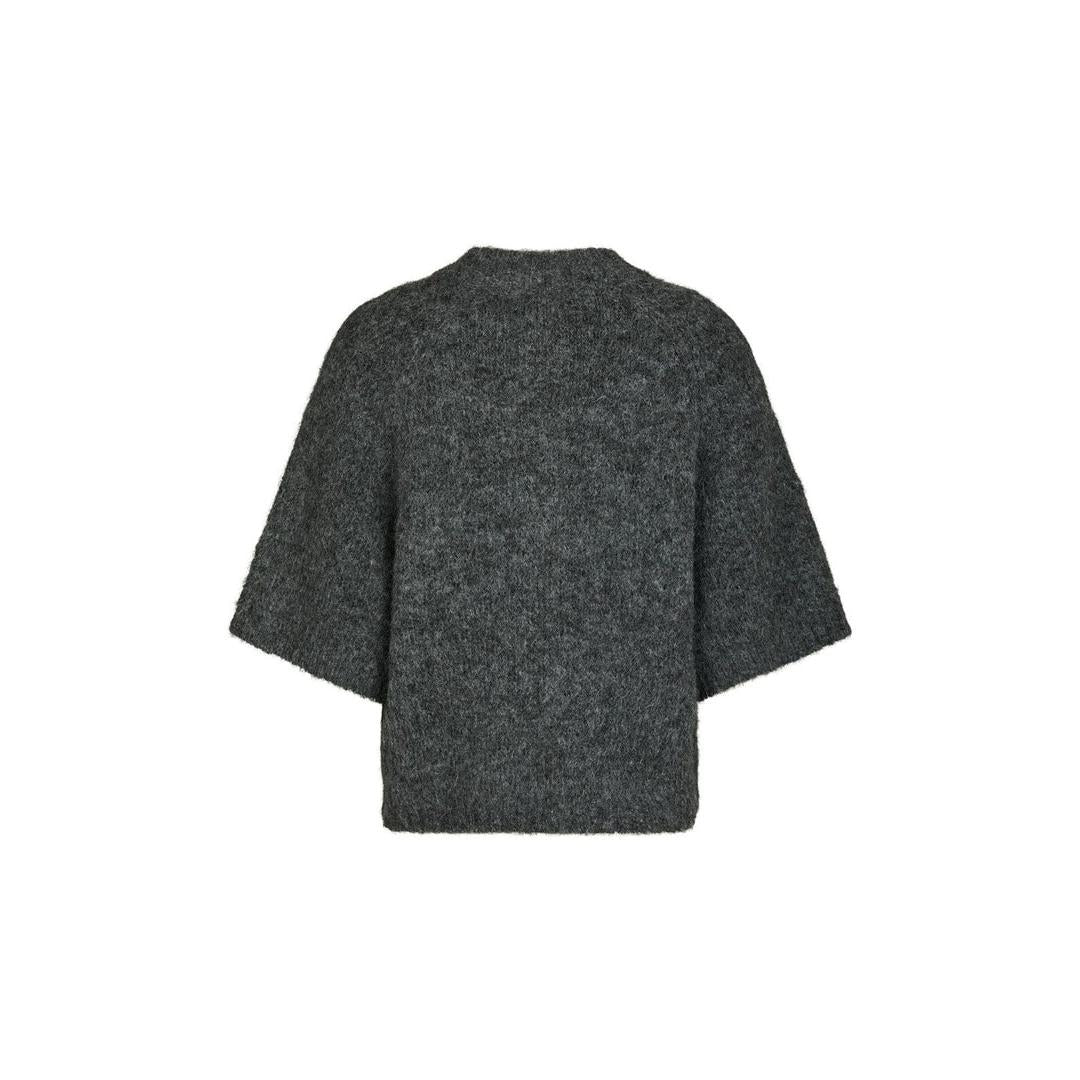 Neo Noir, Benuta Fluffy Knit Cardigan, Antracit Melange-Neo Noir-Minlillebutik.dk