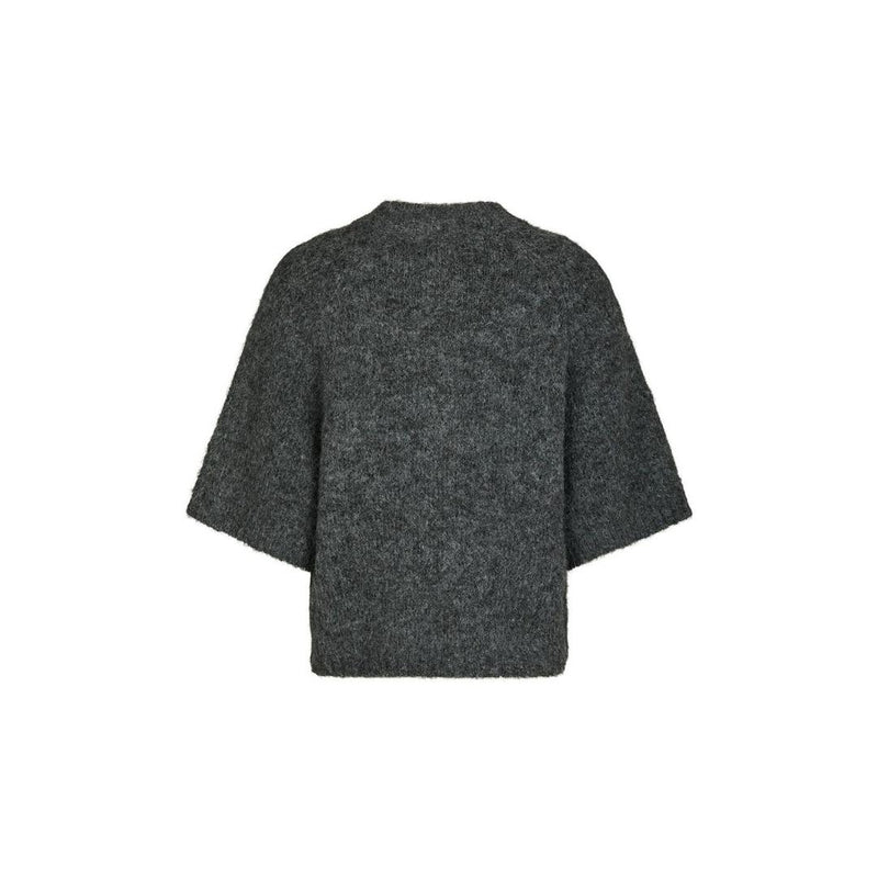 Neo Noir, Benuta Fluffy Knit Cardigan, Antracit Melange-Neo Noir-Minlillebutik.dk