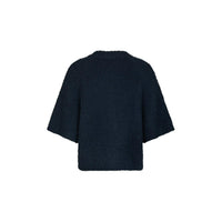 Neo Noir, Benuta Fluffy Knit Cardigan, Navy-Neo Noir-Minlillebutik.dk