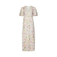 Neo Noir, Clarine Flower Dress, Off White