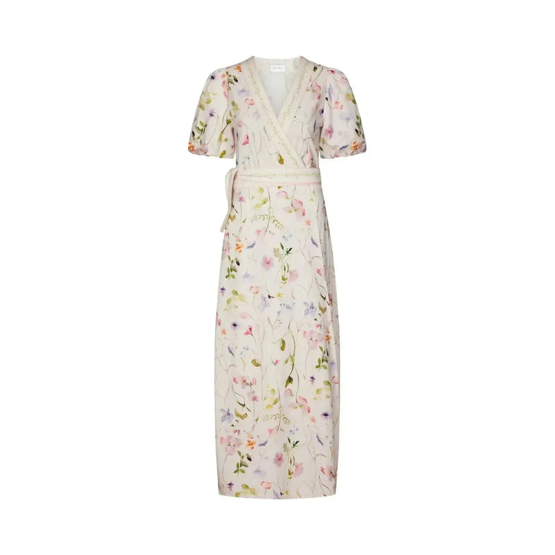 Neo Noir, Clarine Flower Dress, Off White-Neo Noir-Minlillebutik.dk
