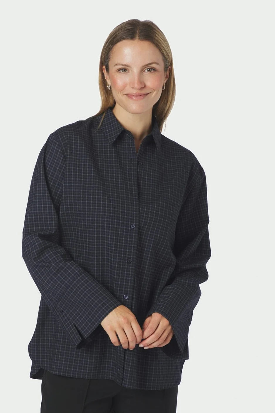 Neo Noir Ternet Skjorte, Dark Blue