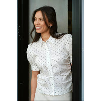 Neo Noir, Frannie Dot Shirt, Off White
