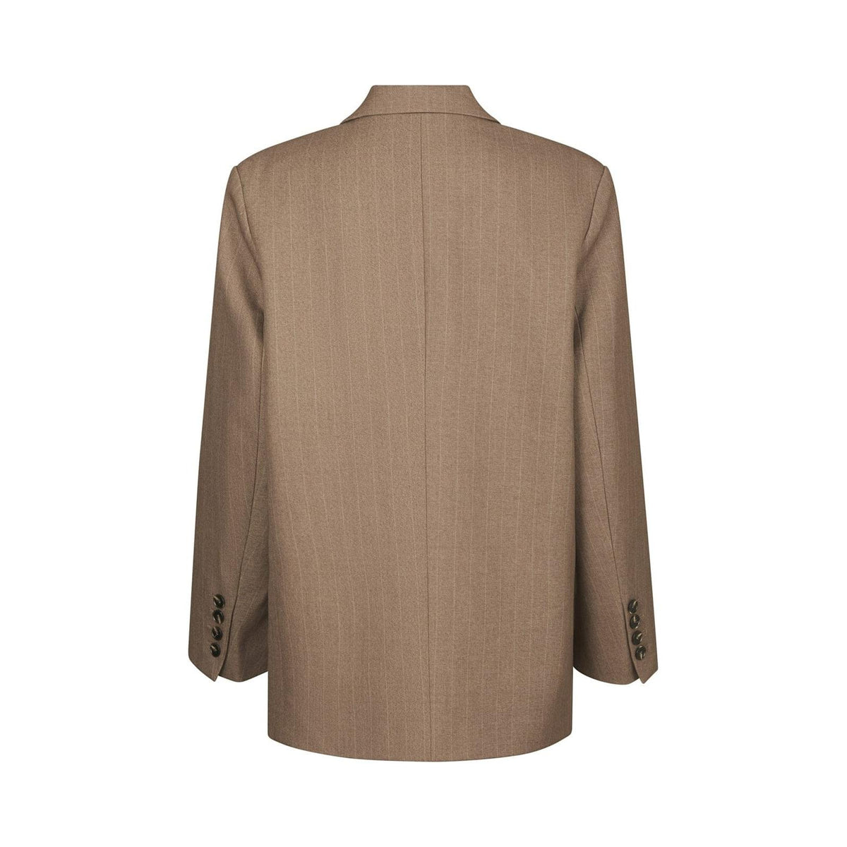 Neo Noir, Gaby Pinstripe Blazer, Taupe-Neo Noir-Minlillebutik.dk