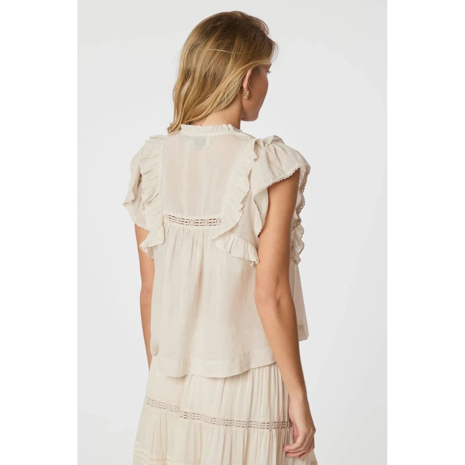 Neo Noir, Jayla S Voile Top, Ivory