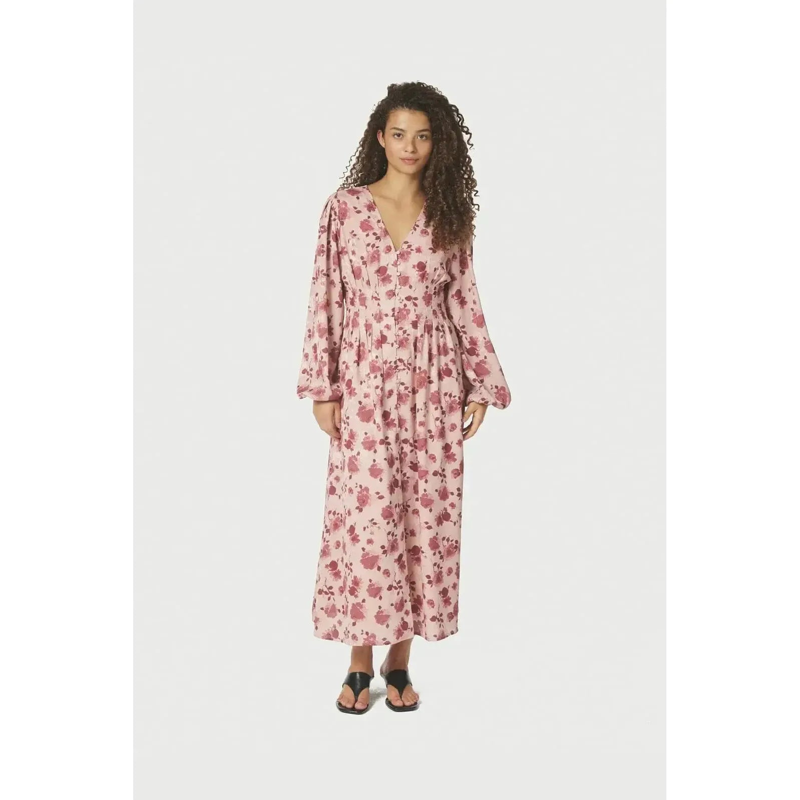 Neo Noir, Jellie Print Dress, Dusty Rose-Neo Noir-Minlillebutik.dk