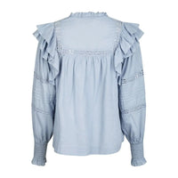 Neo Noir, Mauri S Voile Blouse, Light Blue-Neo Noir-Minlillebutik.dk