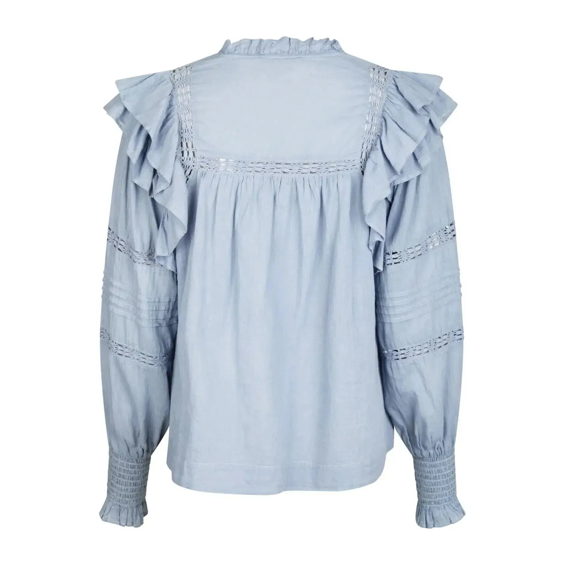 Neo Noir, Mauri S Voile Blouse, Light Blue-Neo Noir-Minlillebutik.dk