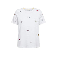 Nümph, Nushellpa T-Shirt, Bright White-Nümph-Minlillebutik.dk