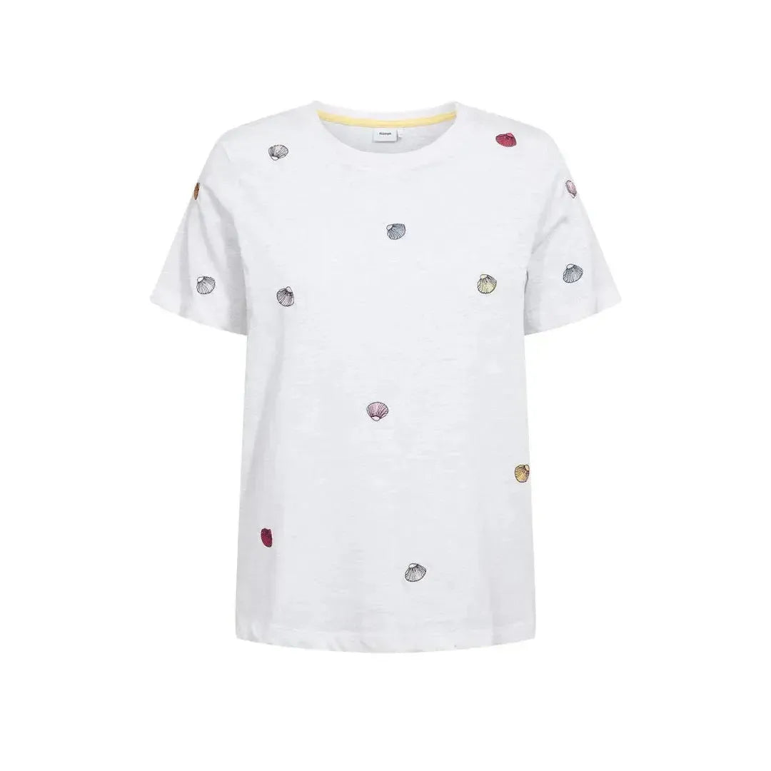 Nümph, Nushellpa T-Shirt, Bright White-Nümph-Minlillebutik.dk