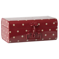 Maileg, Opbevaringskuffert, Lille, Rød m/prikker 19-4531-00-Maileg-Minlillebutik.dk