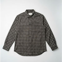 Plenum Studio Lars Core Checked Flannel Shirt, Brown Check
