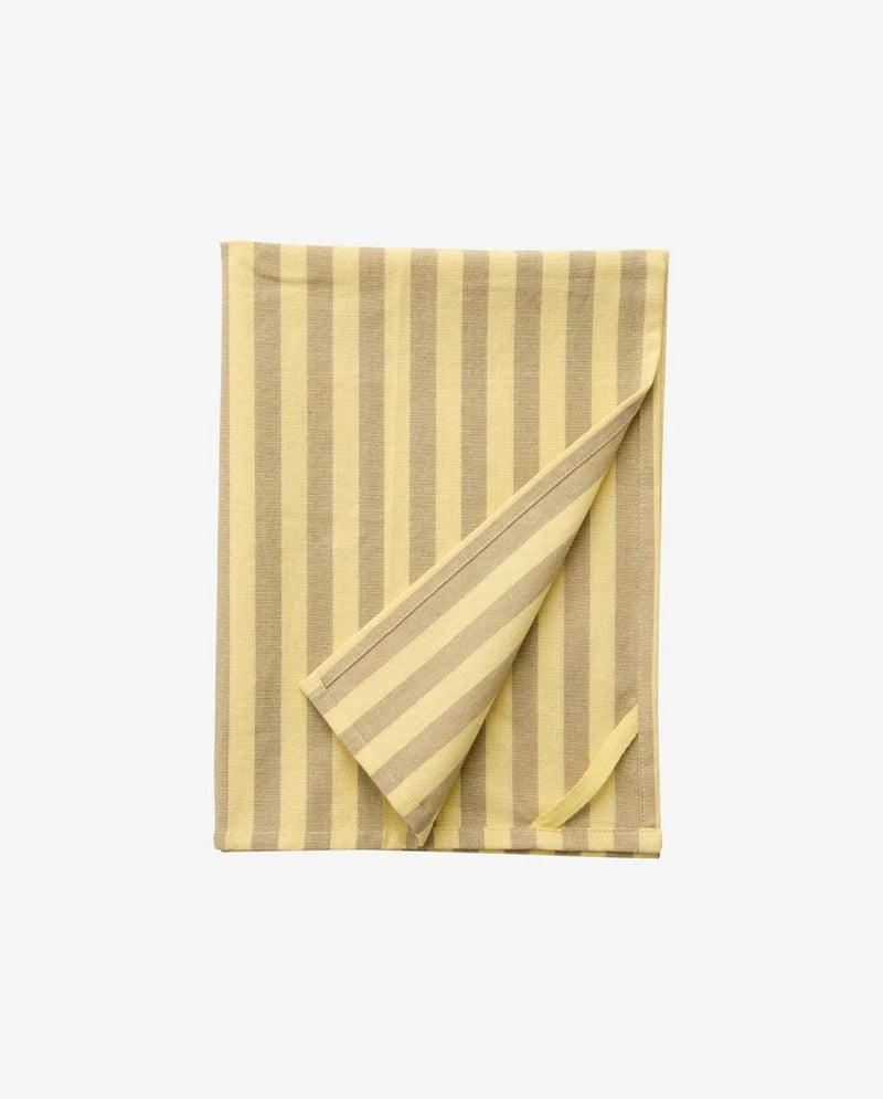 Nordal, RAFU viskestykke, stribet gul/beige