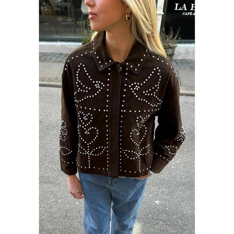 Sissel Edelbo, Emme Jacket, Brown-Sissel Edelbo-Minlillebutik.dk