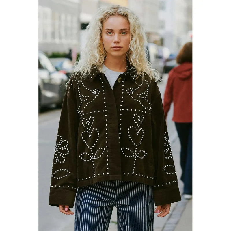 Sissel Edelbo, Emme Jacket, Brown-Sissel Edelbo-Minlillebutik.dk