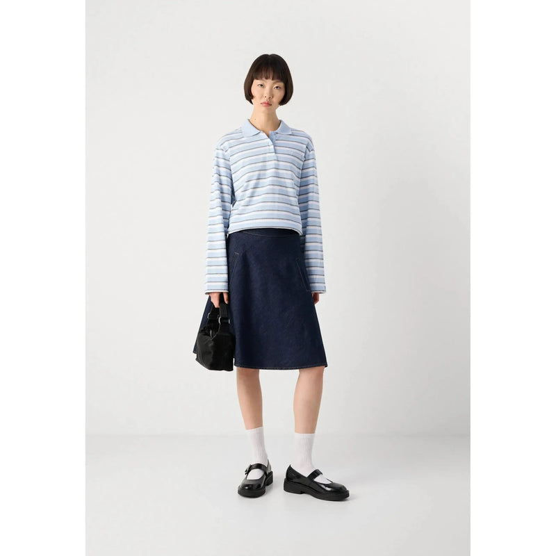 Mads Nørgaard, Cosy Denim Stelly Skirt, Dark Indigo-Mads Nørgaard - Dame-Minlillebutik.dk