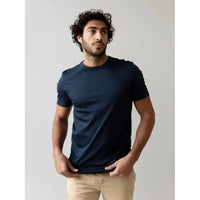 Mos Mosh Gallery, Perry O-SS Tee, Sodalite Blue-Mos Mosh Gallery-Minlillebutik.dk