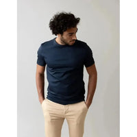 Mos Mosh Gallery, Perry O-SS Tee, Sodalite Blue-Mos Mosh Gallery-Minlillebutik.dk