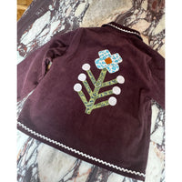 Sissel Edelbo, Twiggy Jacket, Eggplant, Leftover Fabric-Sissel Edelbo-Minlillebutik.dk