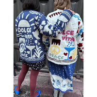 Sissel Edelbo, Maggie Jacket, Navy Peace-Sissel Edelbo-Minlillebutik.dk